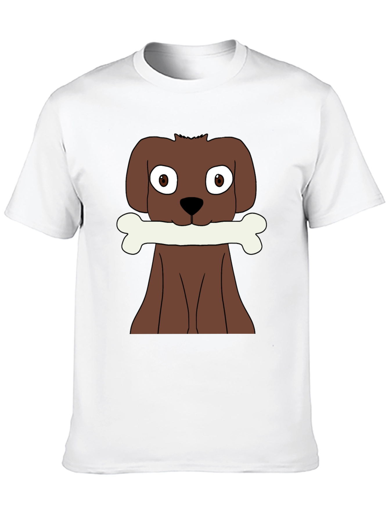 Dog with Bone Graphic T-Shirt