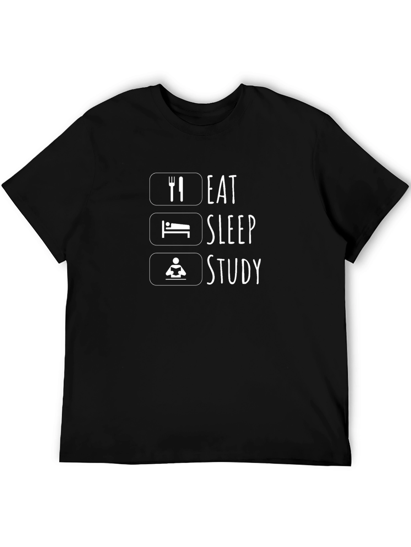 Eat Sleep Study Graphic Tee - Student Life Shirt