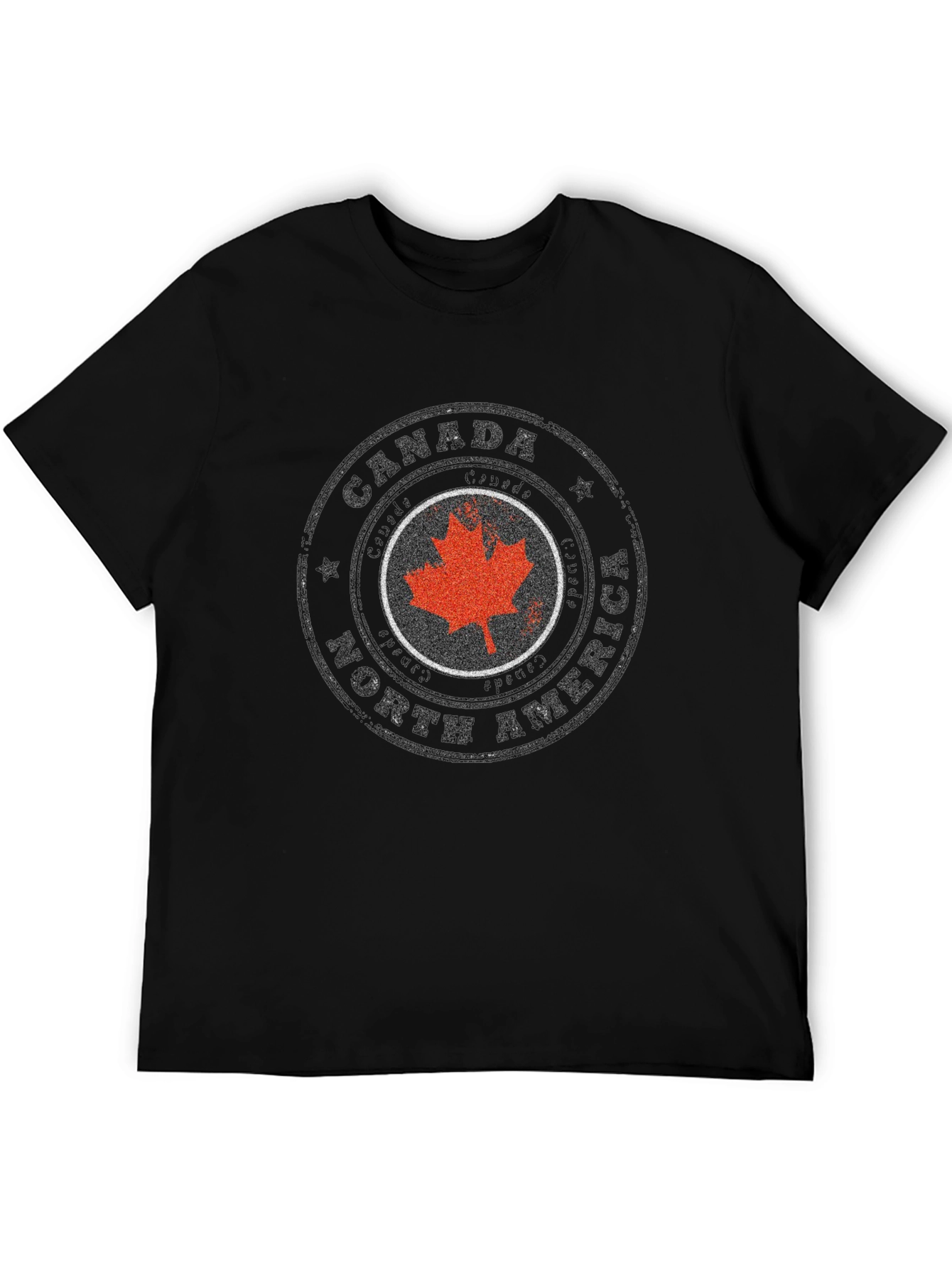 Canada North America Maple Leaf Stamp T-Shirt