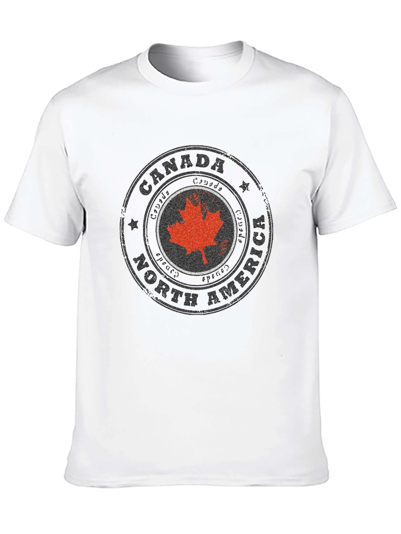 Canada North America Maple Leaf Stamp T-Shirt