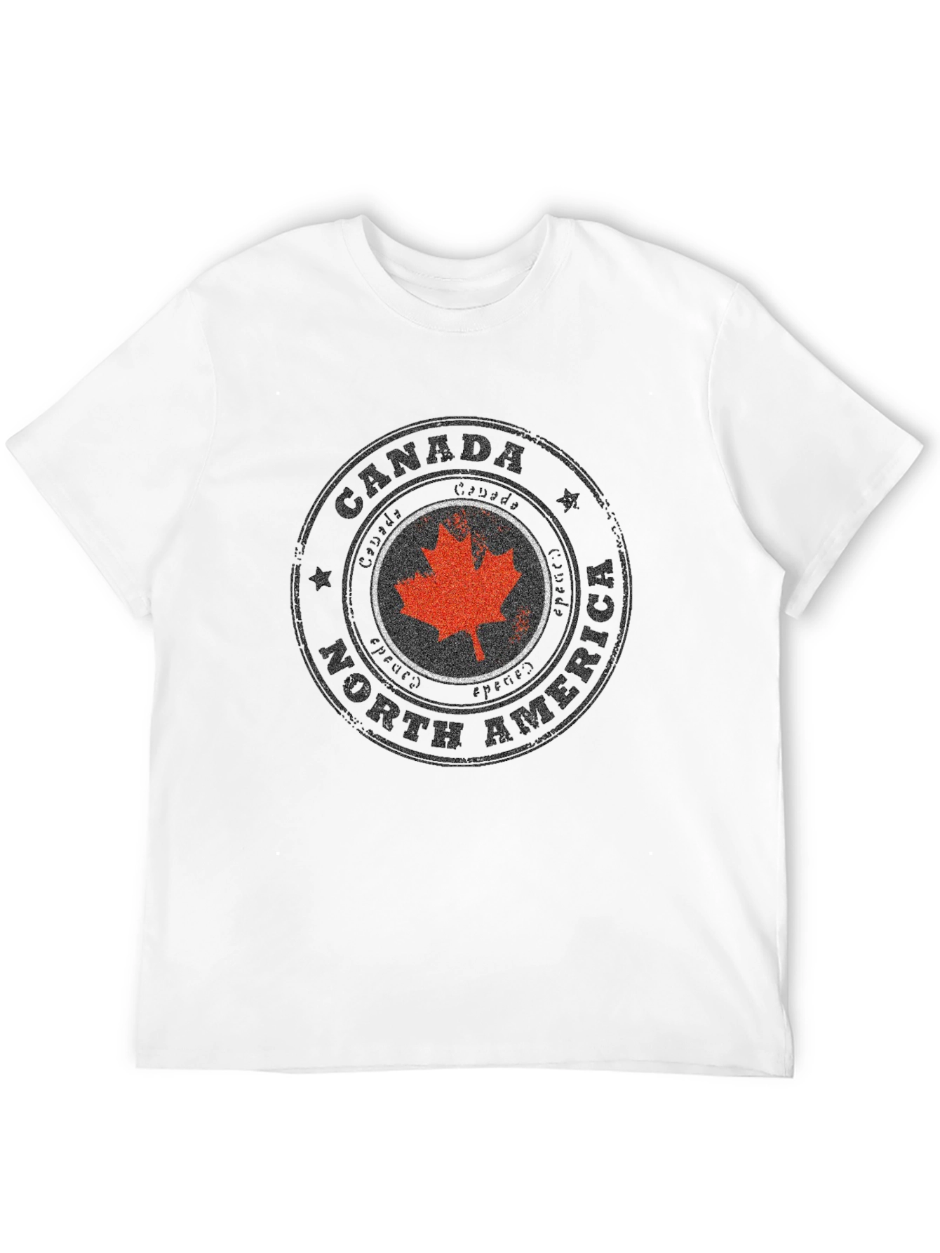 Canada North America Maple Leaf Stamp T-Shirt