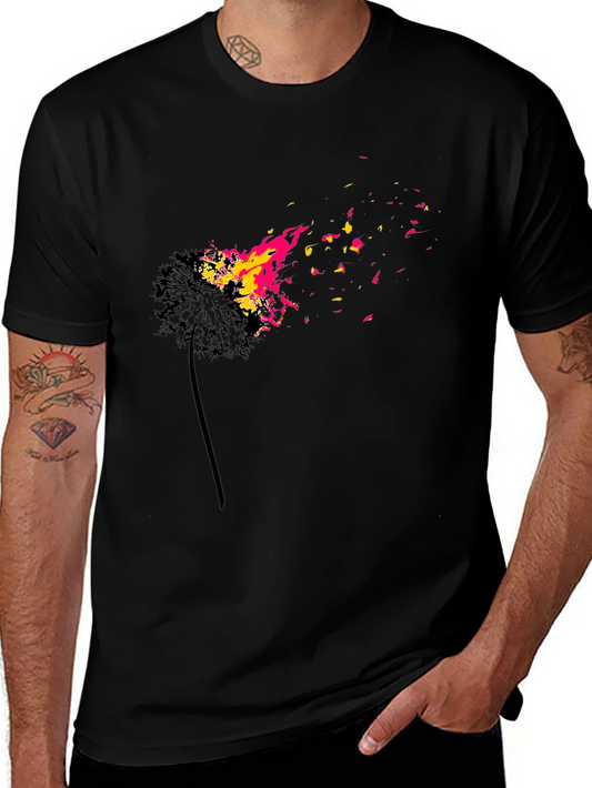 Burning Dandelion Graphic T-Shirt