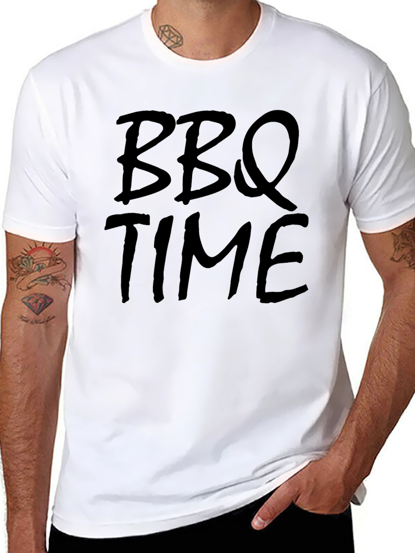 BBQ Time Black T-Shirt - Casual Wear