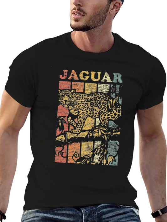 Vintage Jaguar Graphic T-Shirt - Retro Style Animal Tee