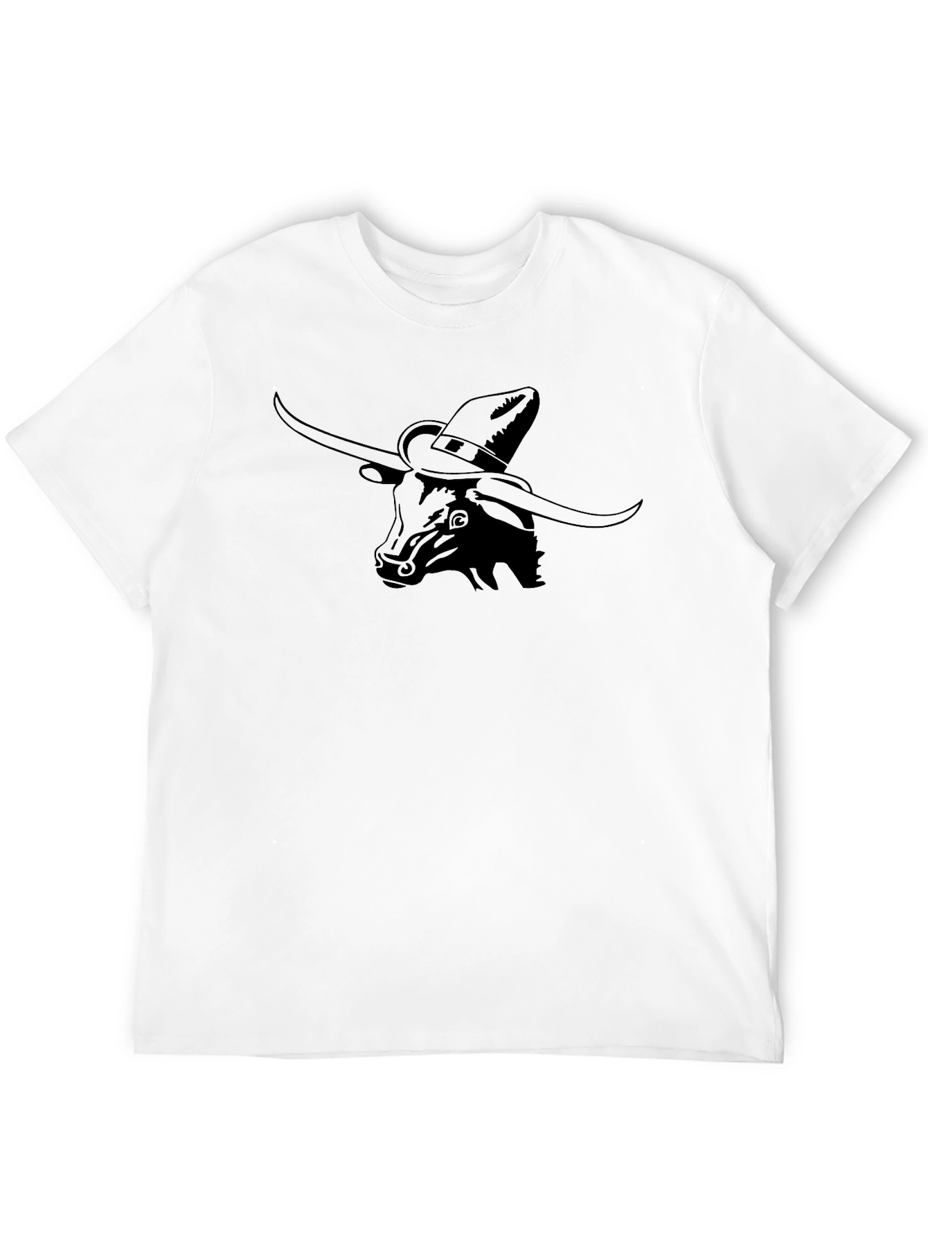 Black Longhorn Sombrero Graphic Tee