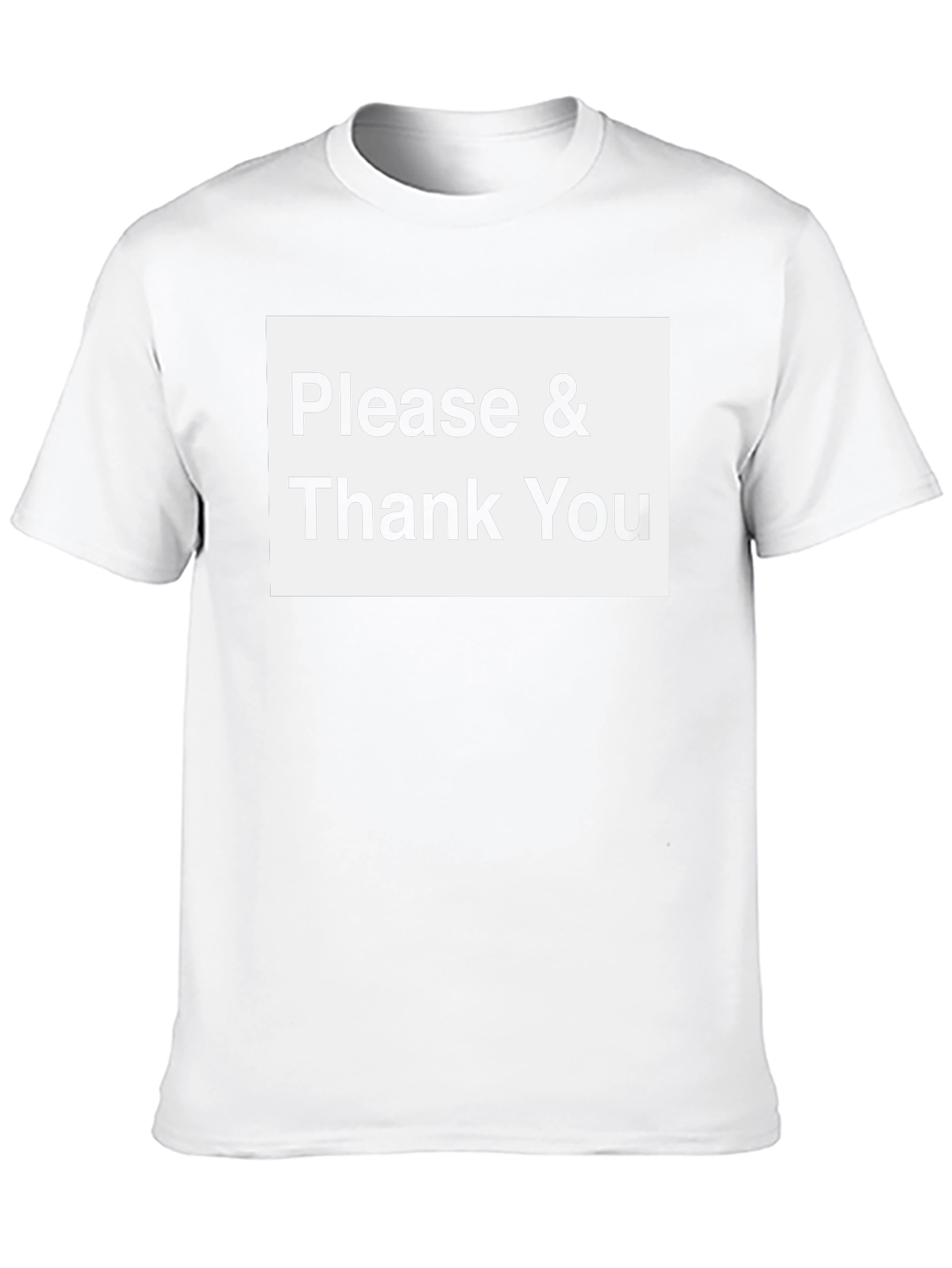 Please & Thank You Black T-Shirt