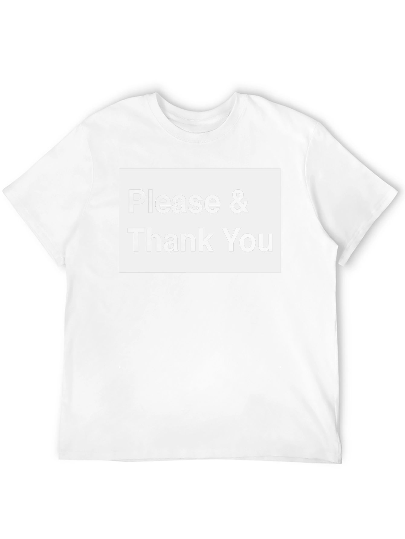 Please & Thank You Black T-Shirt