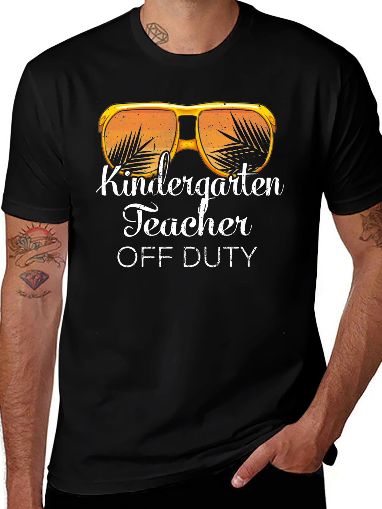 Kindergarten Teacher Off Duty Graphic Tee