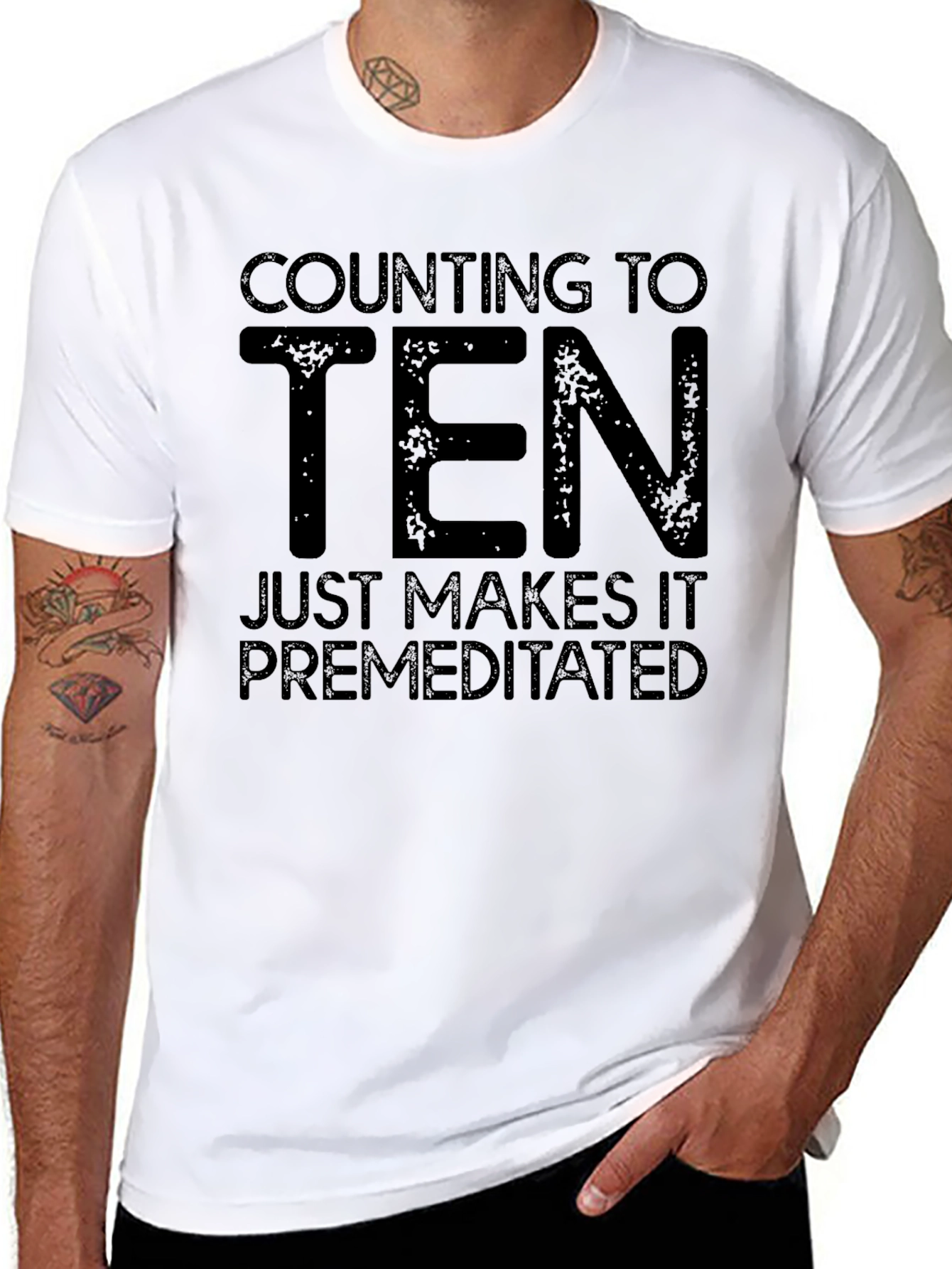 Counting to Ten Sarcastic Graphic Tee