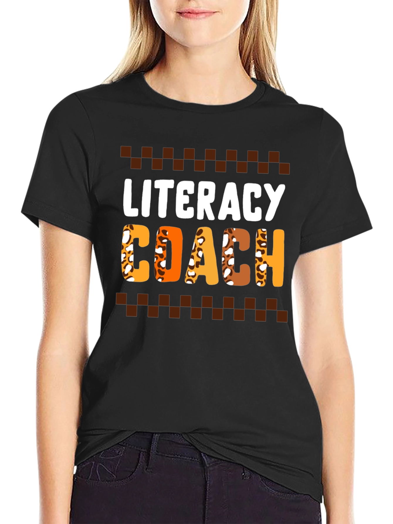 Literacy Coach Leopard Print T-Shirt