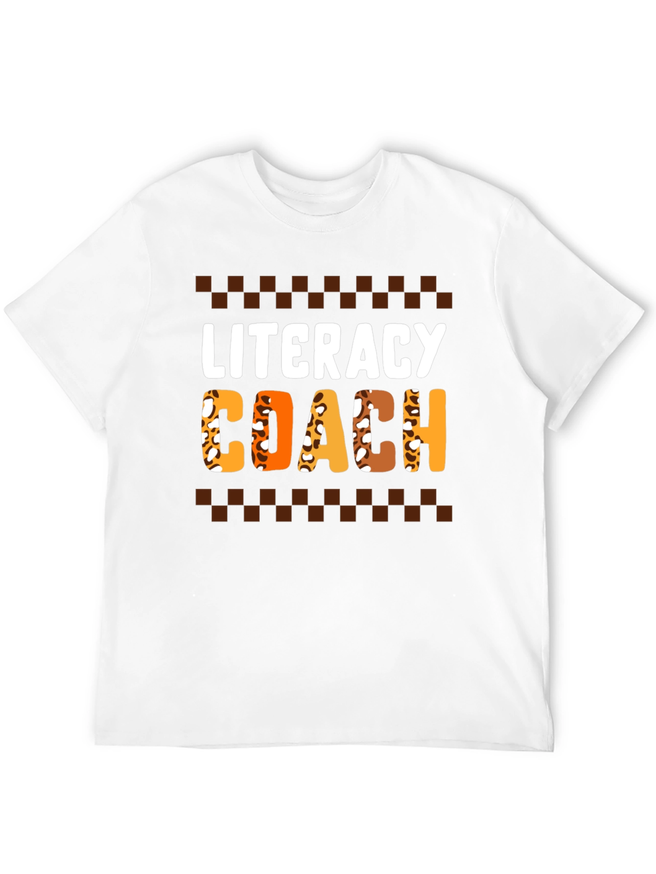 Literacy Coach Leopard Print T-Shirt