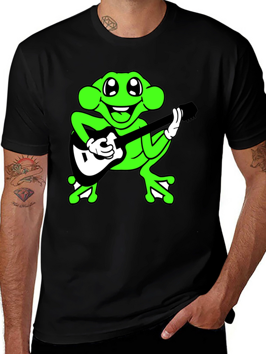 Frog Guitarist Graphic Tee - Cool & Quirky!