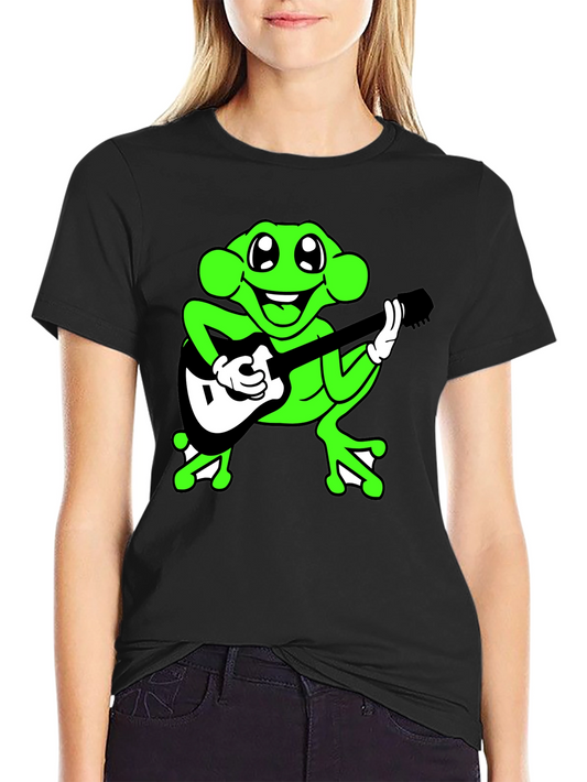 Frog Guitarist Graphic Tee - Cool & Quirky!
