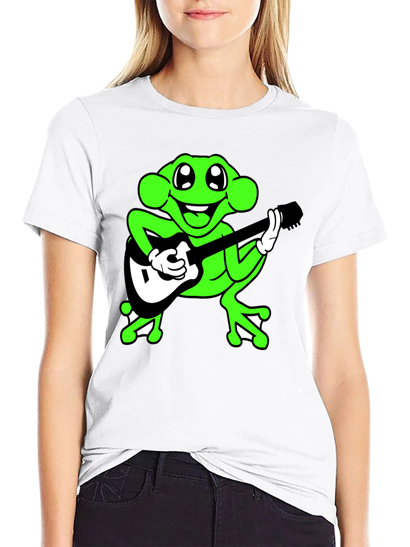 Frog Guitarist Graphic Tee - Cool & Quirky!