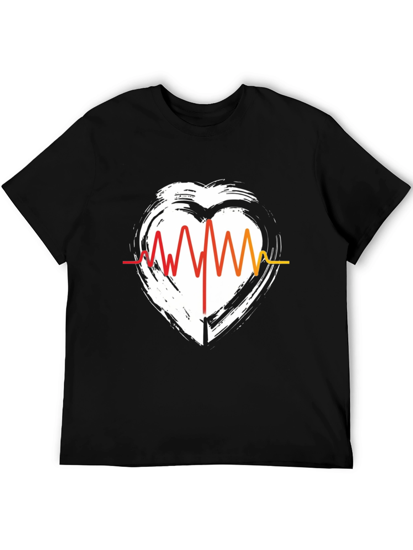 Heartbeat Graphic Tee - Stylish Casual Comfort