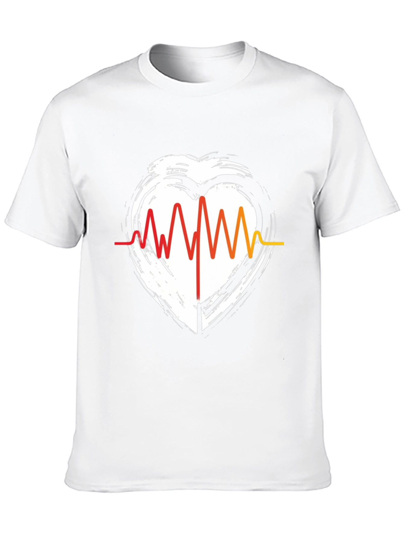 Heartbeat Graphic Tee - Stylish Casual Comfort