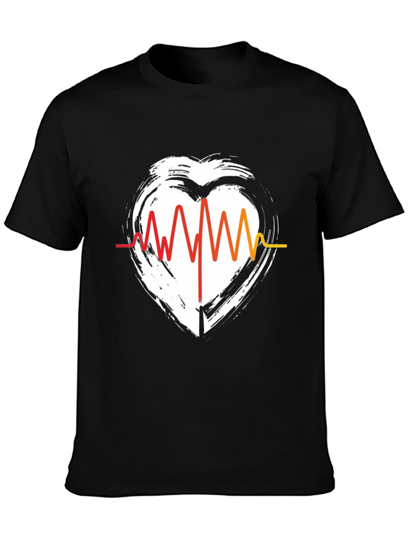 Heartbeat Graphic Tee - Stylish Casual Comfort