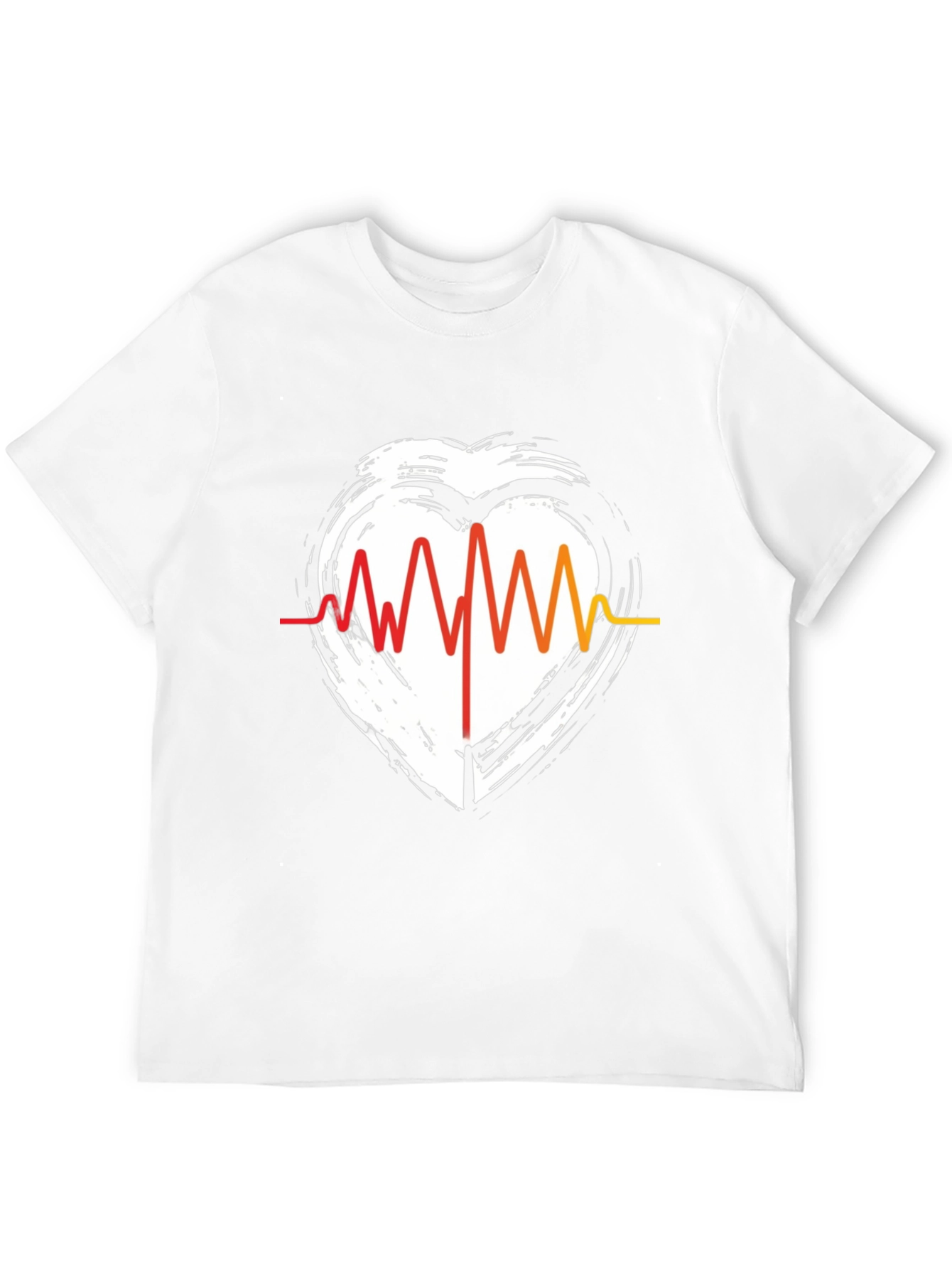 Heartbeat Graphic Tee - Stylish Casual Comfort
