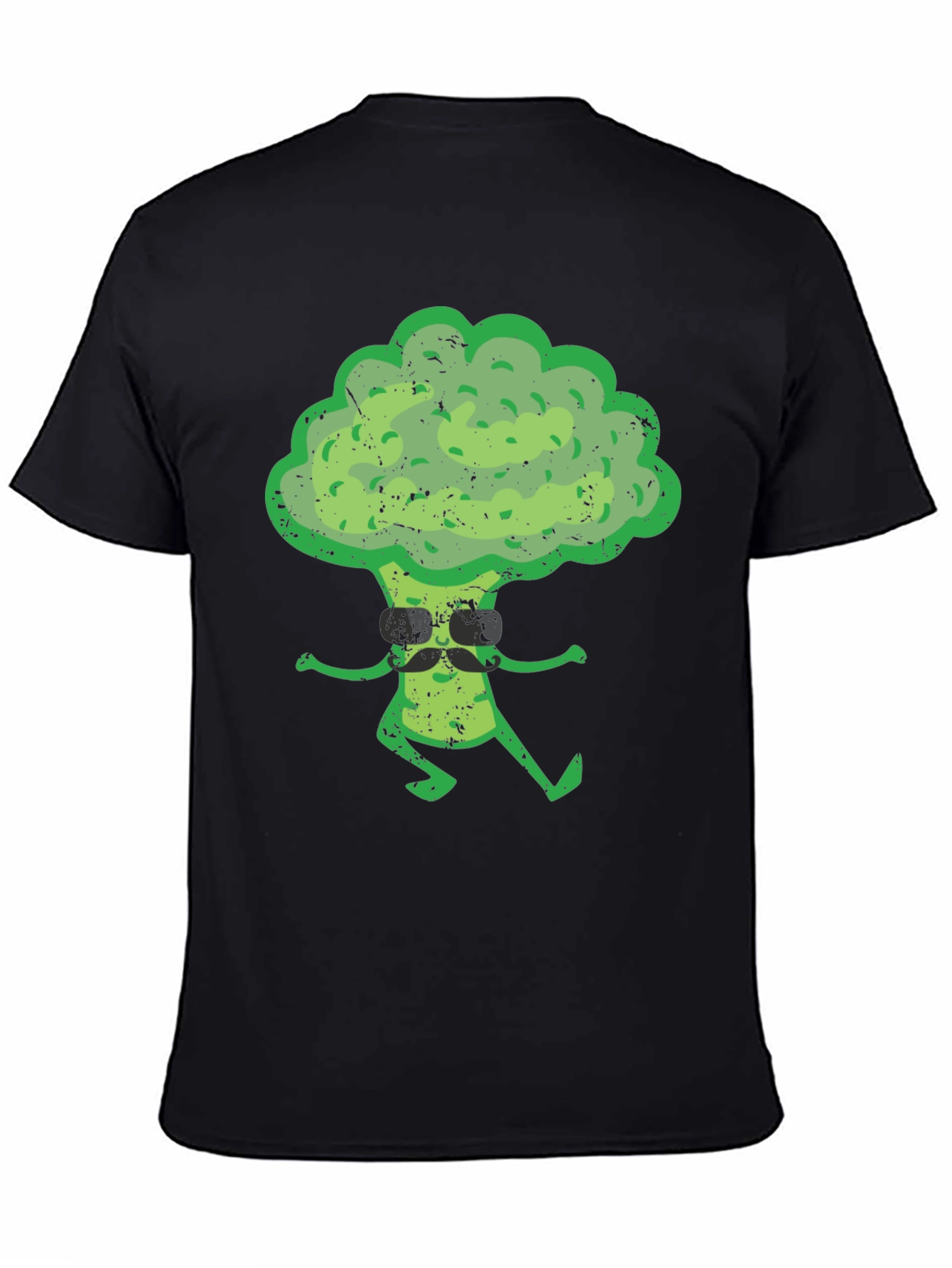 Cool Broccoli Graphic Tee - Black T-Shirt
