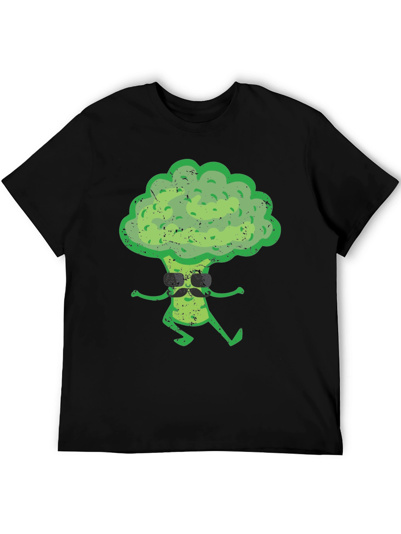 Cool Broccoli Graphic Tee - Black T-Shirt