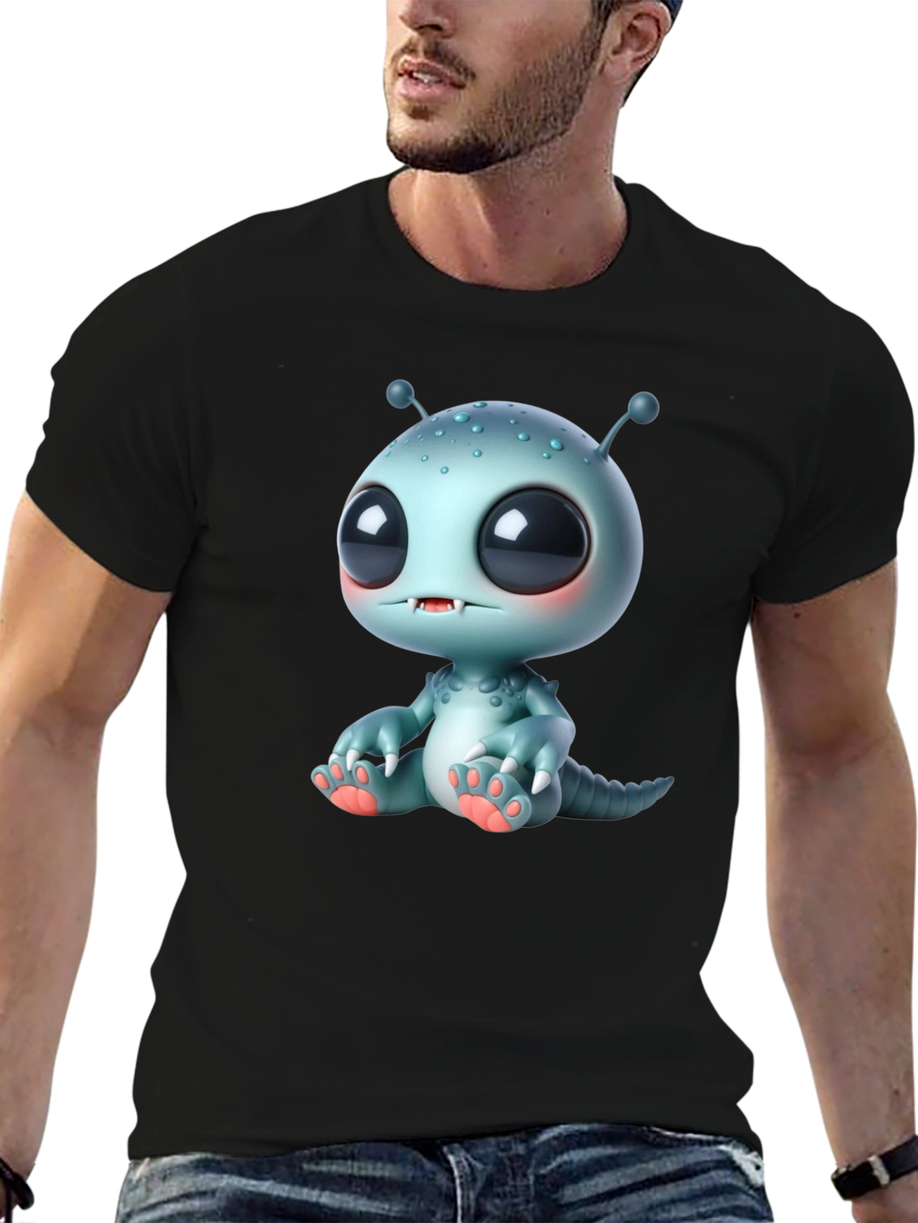 Cute Alien Monster Graphic Tee