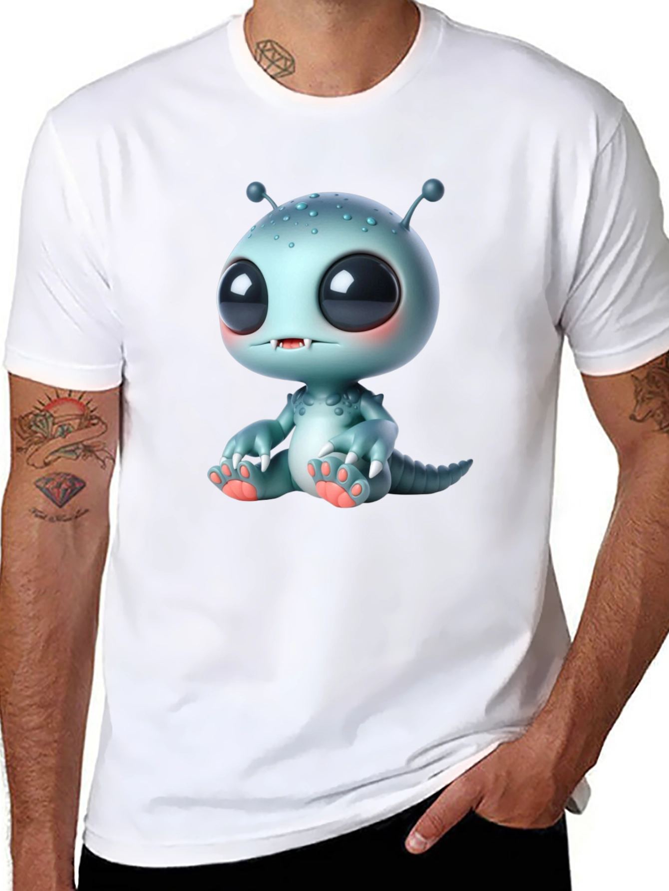 Cute Alien Monster Graphic Tee