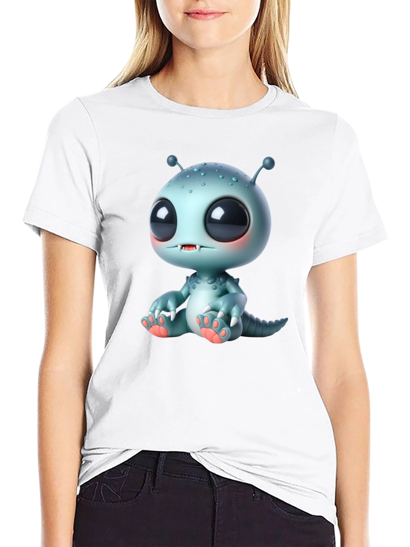 Cute Alien Monster Graphic Tee