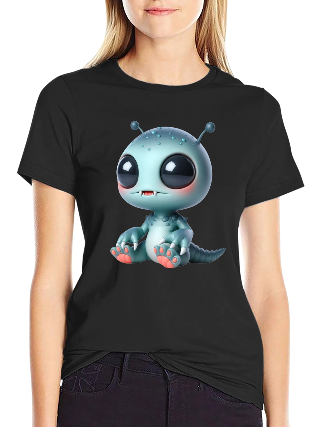 Cute Alien Monster Graphic Tee