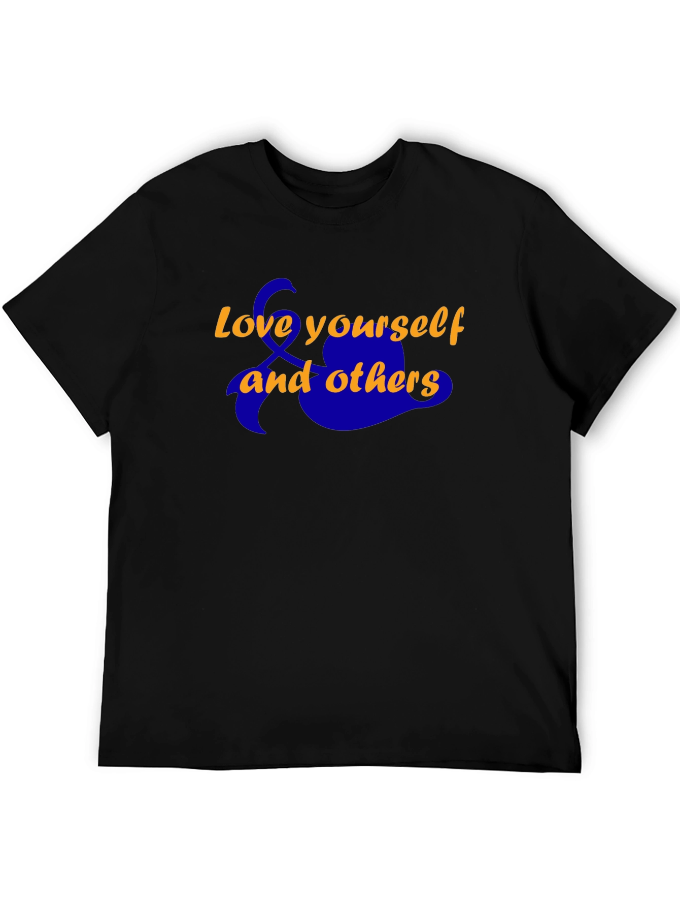 Love Yourself T-Shirt - Black Cotton Blend