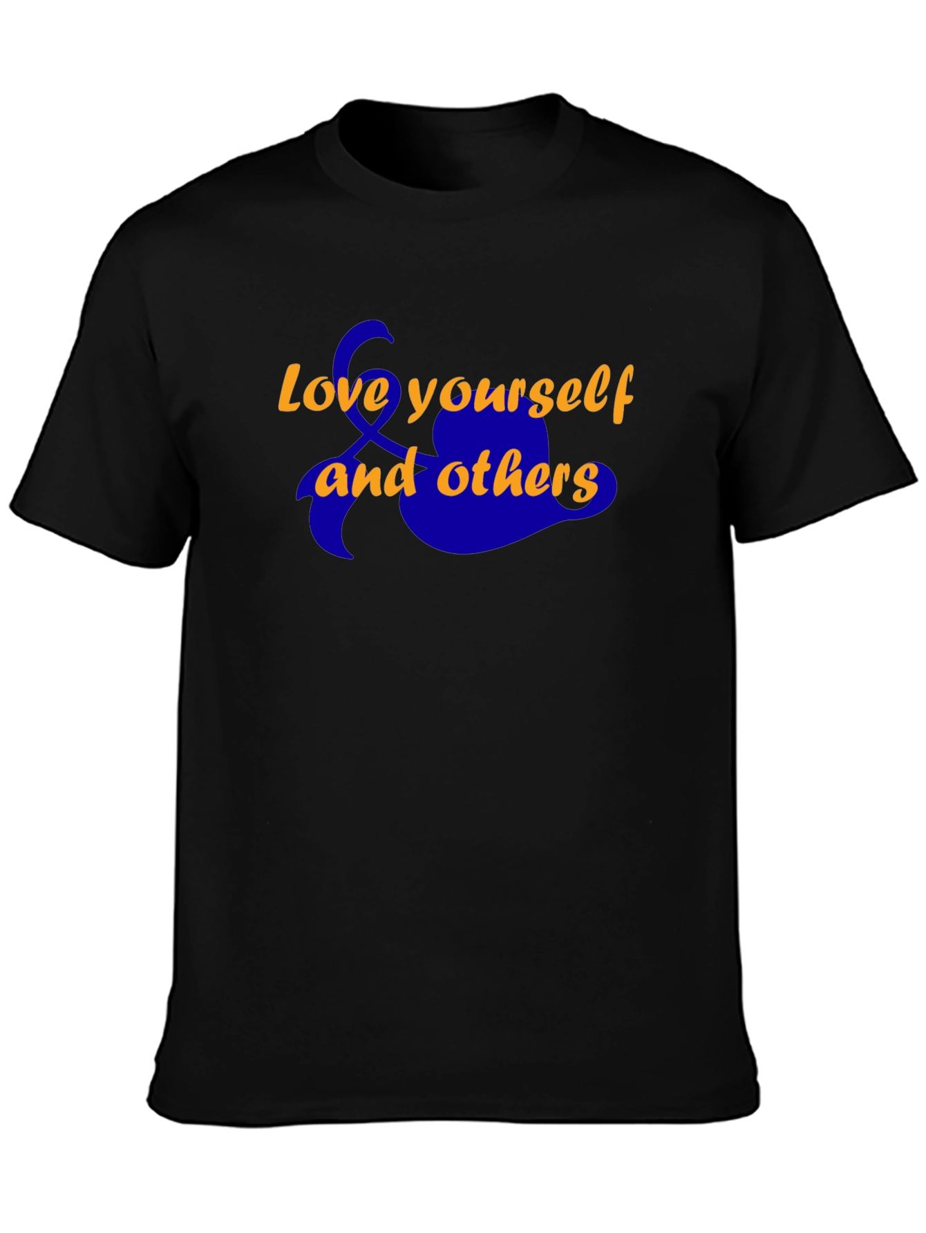 Love Yourself T-Shirt - Black Cotton Blend