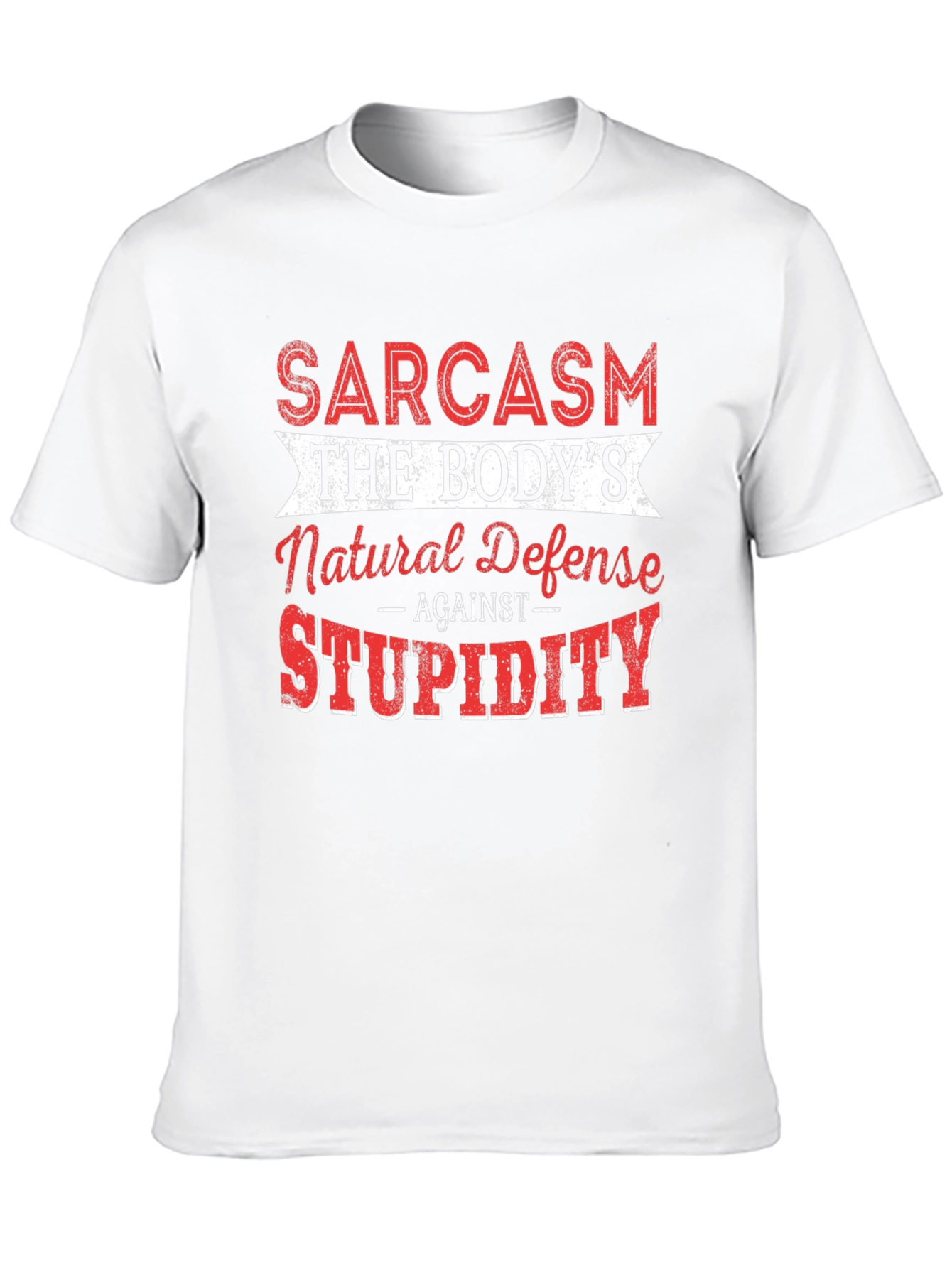 Sarcasm Natural Defense Graphic T-Shirt