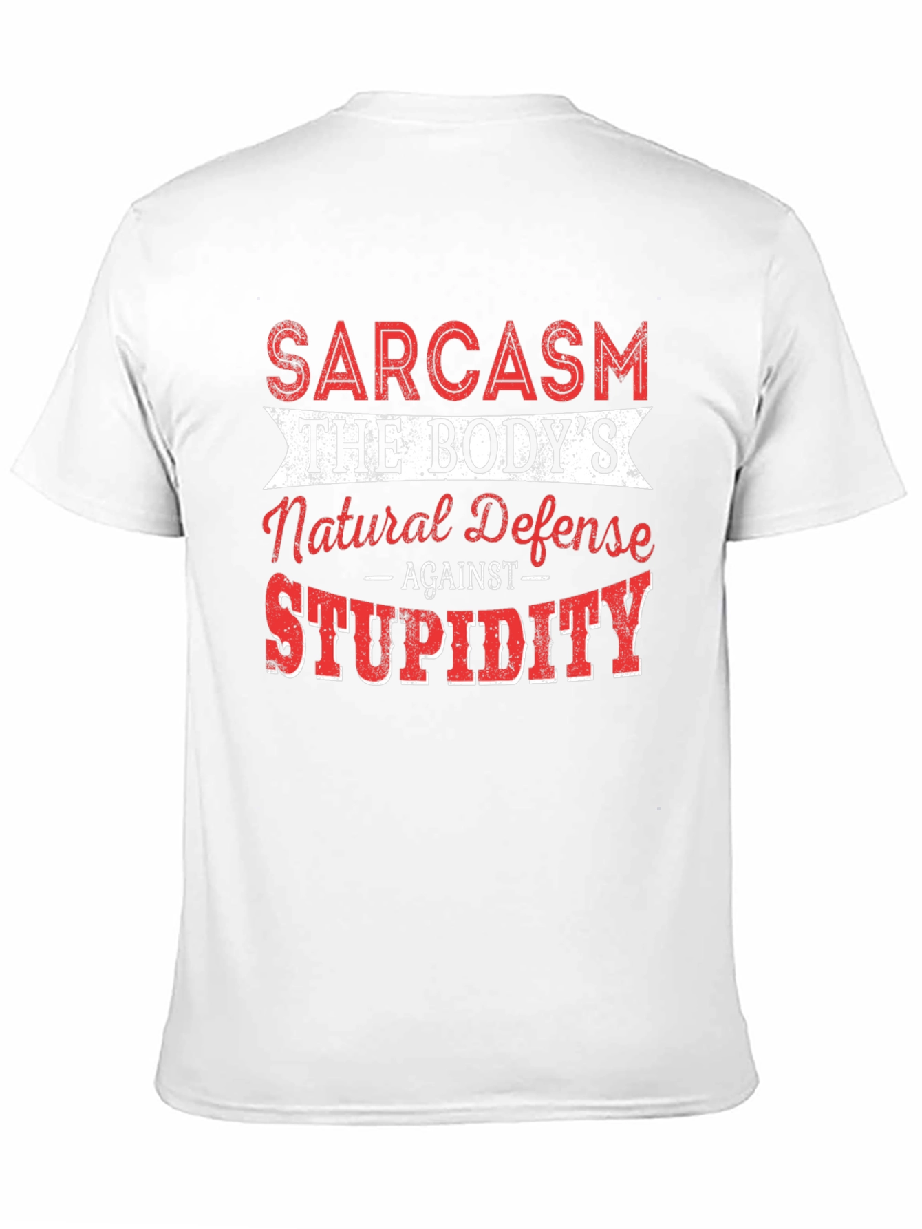 Sarcasm Natural Defense Graphic T-Shirt