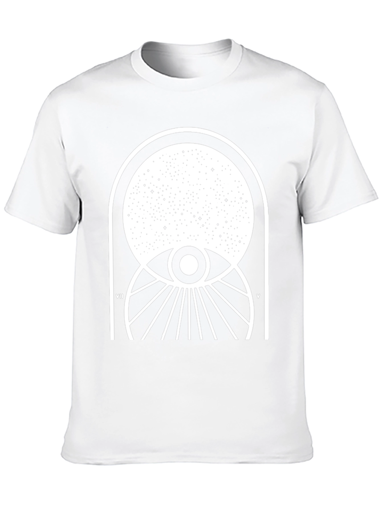 Celestial Eye Graphic Tee - Black Cotton Comfort