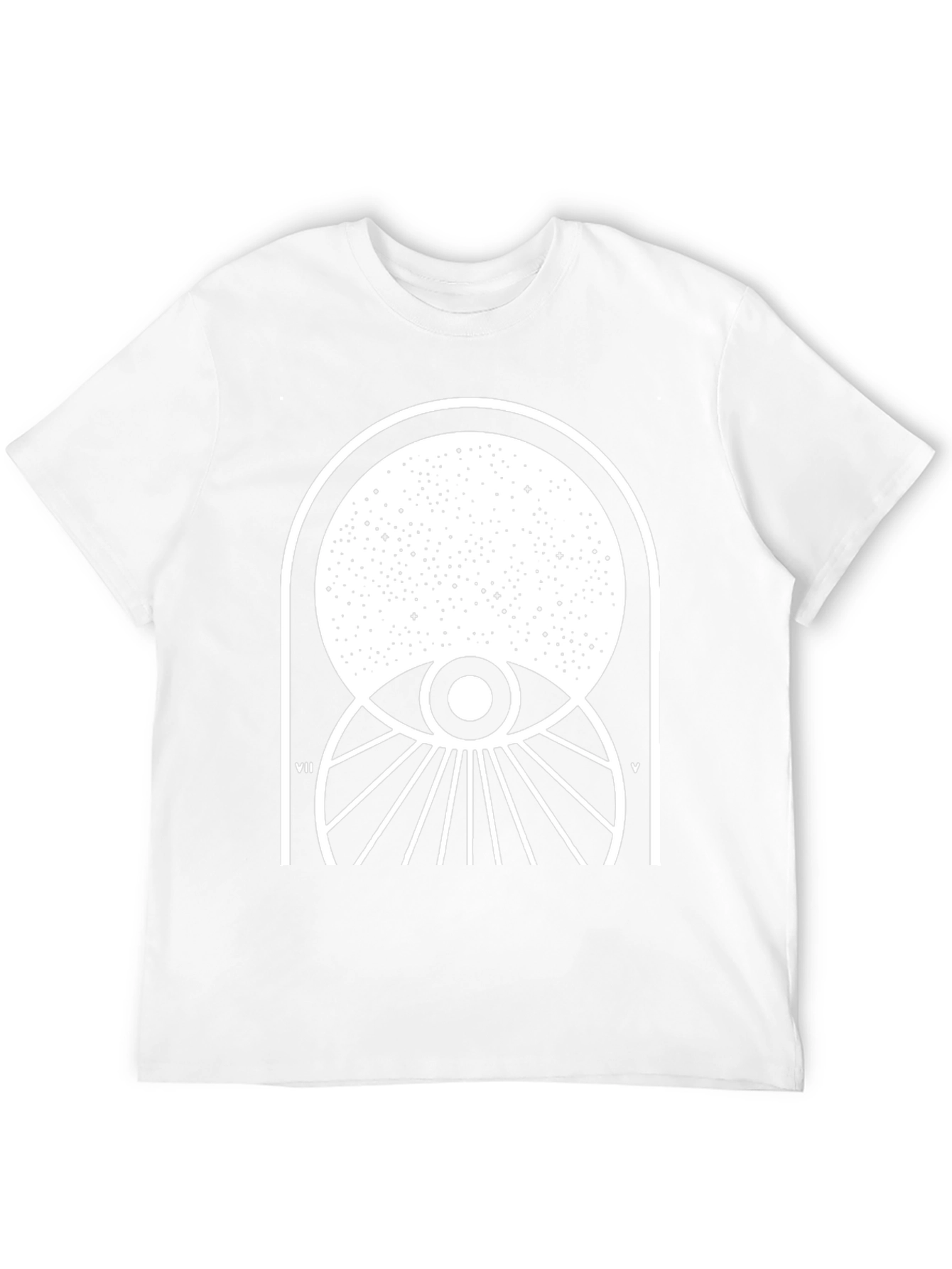 Celestial Eye Graphic Tee - Black Cotton Comfort