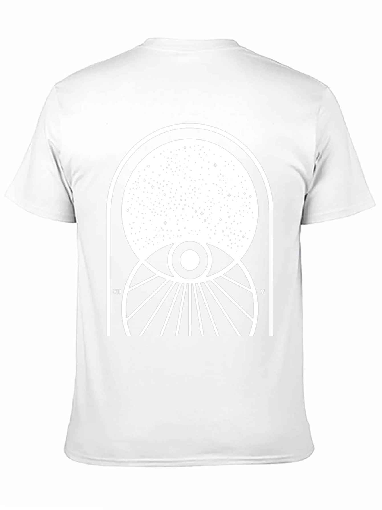 Celestial Eye Graphic Tee - Black Cotton Comfort