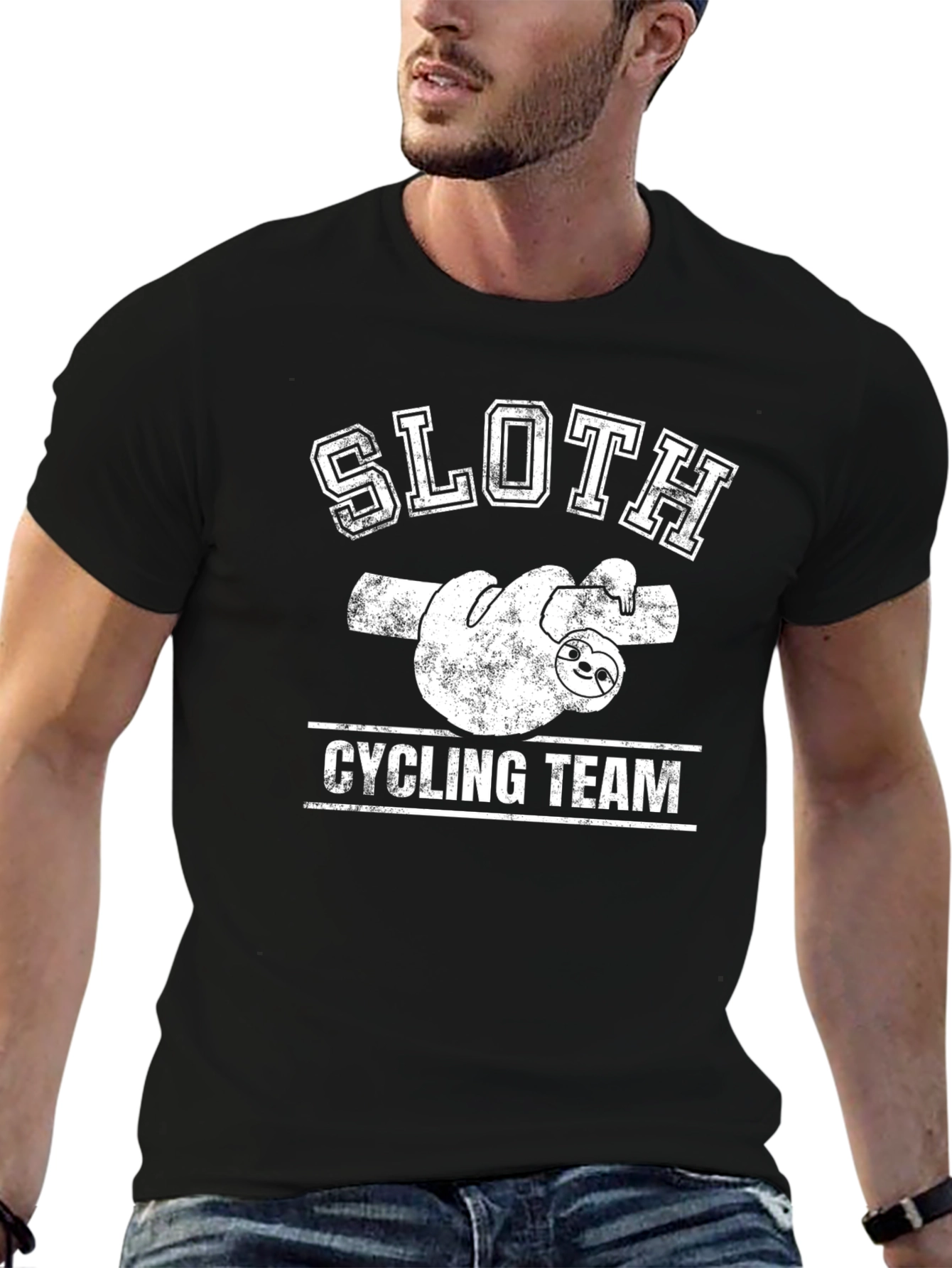 Sloth Cycling Team Graphic T-Shirt
