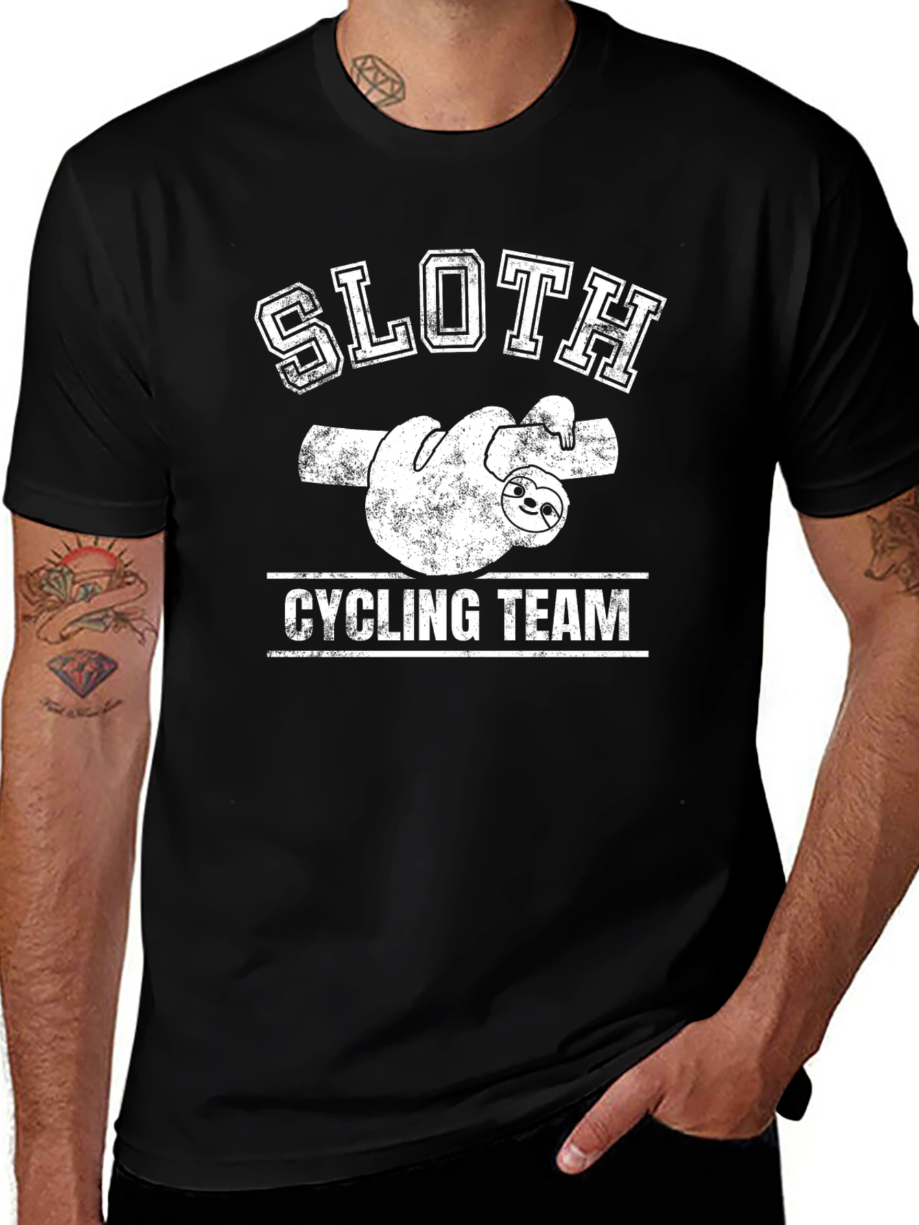 Sloth Cycling Team Graphic T-Shirt