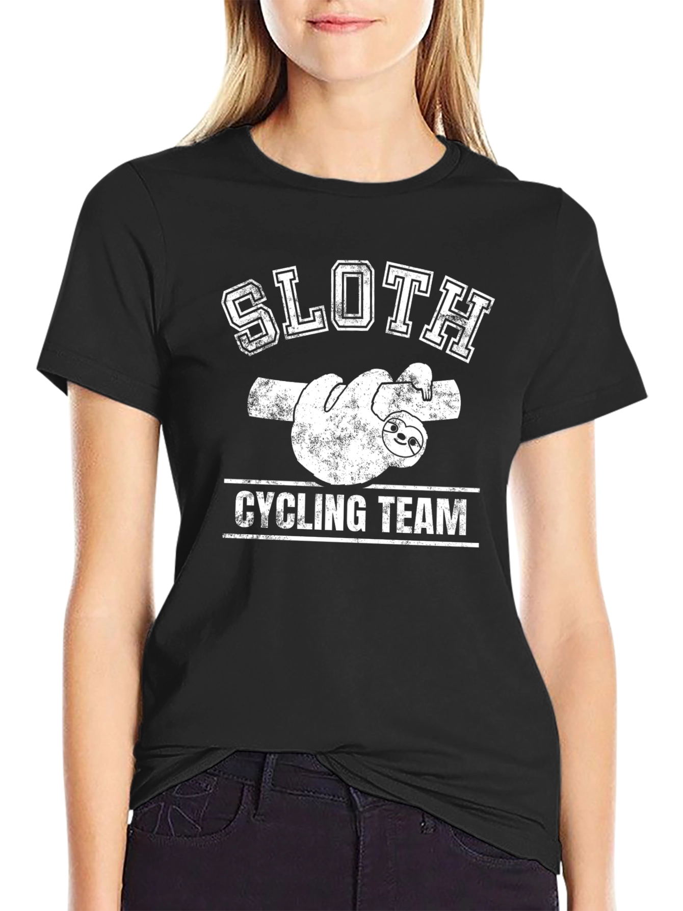 Sloth Cycling Team Graphic T-Shirt