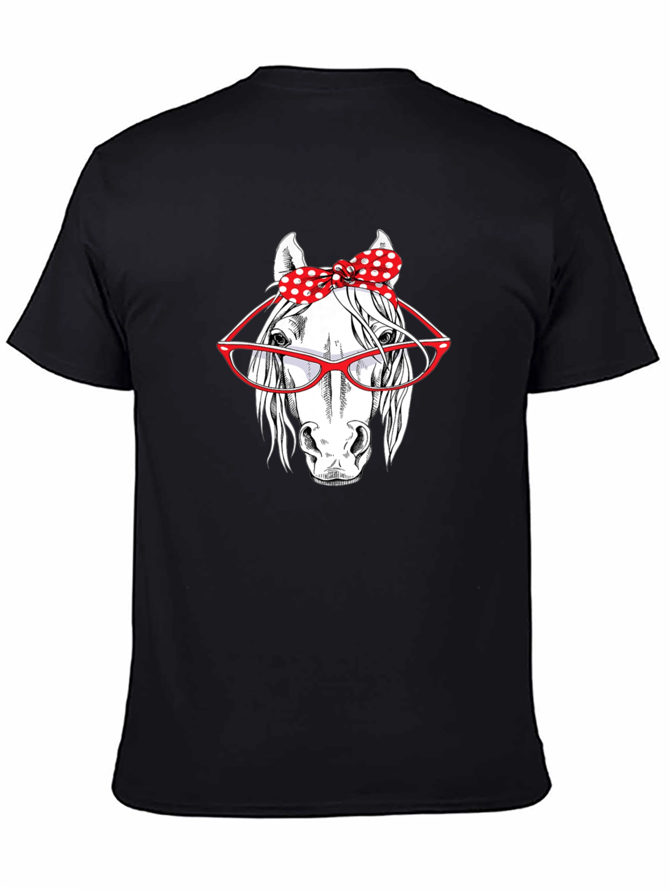 Horse with Glasses Graphic Tee