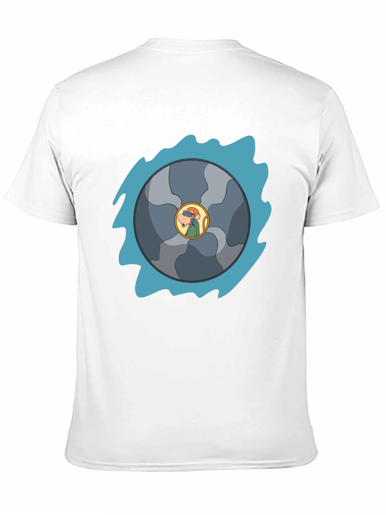 Funky Cartoon T-Shirt - Sawblade Graphic Tee