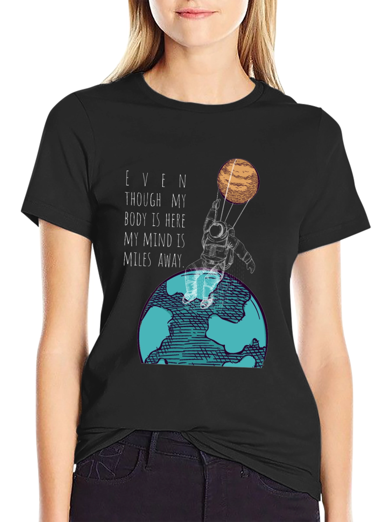 Miles Away Graphic Tee - Astronaut T-Shirt