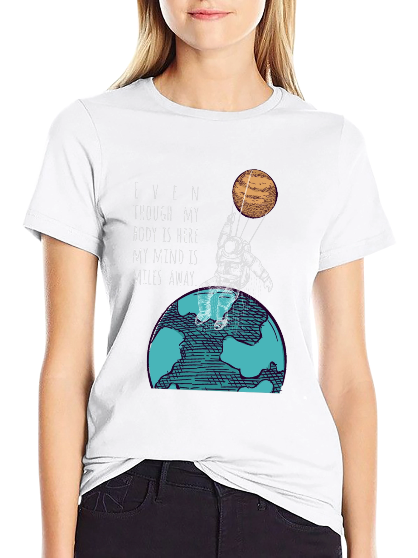 Miles Away Graphic Tee - Astronaut T-Shirt