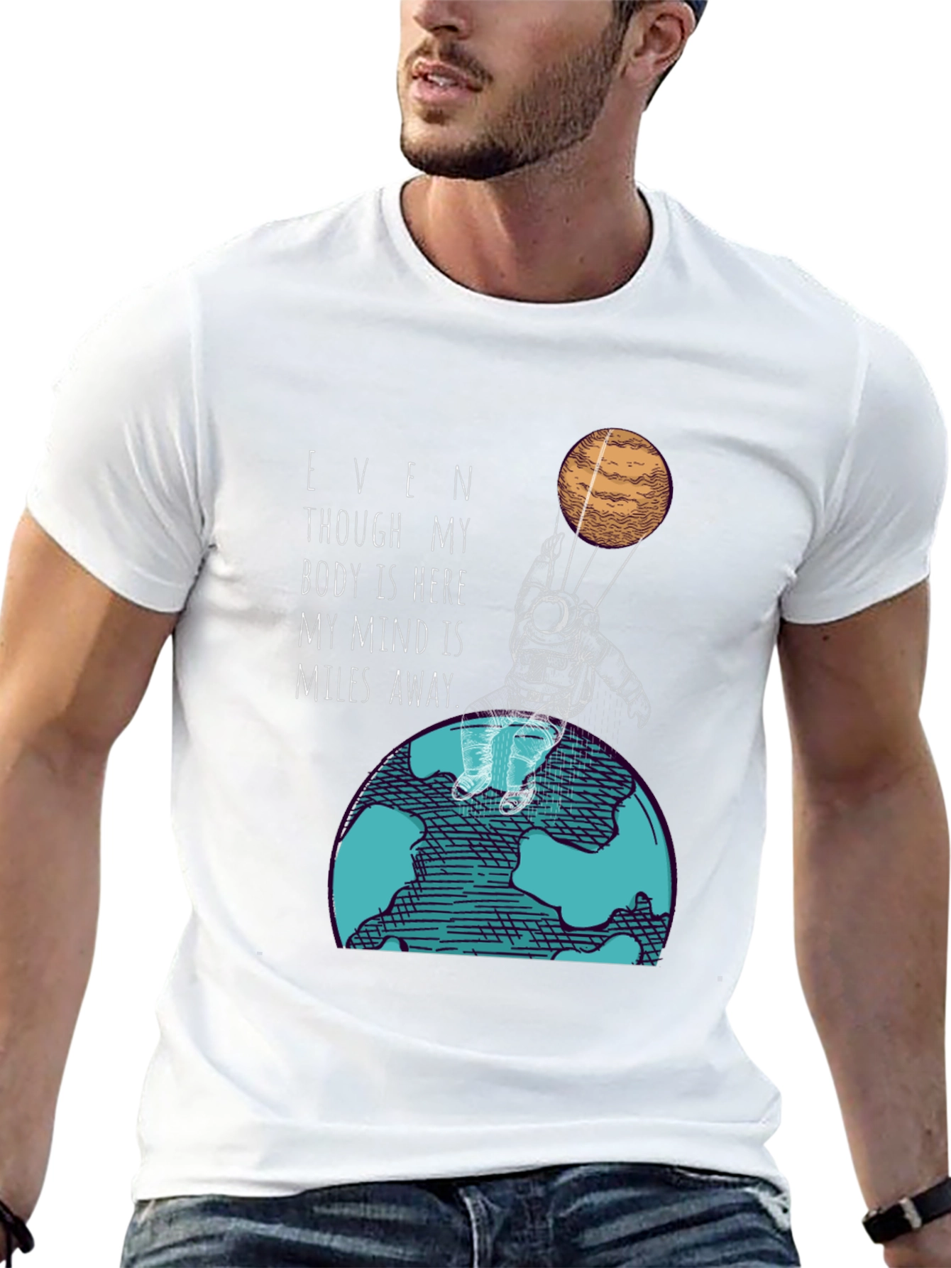 Miles Away Graphic Tee - Astronaut T-Shirt