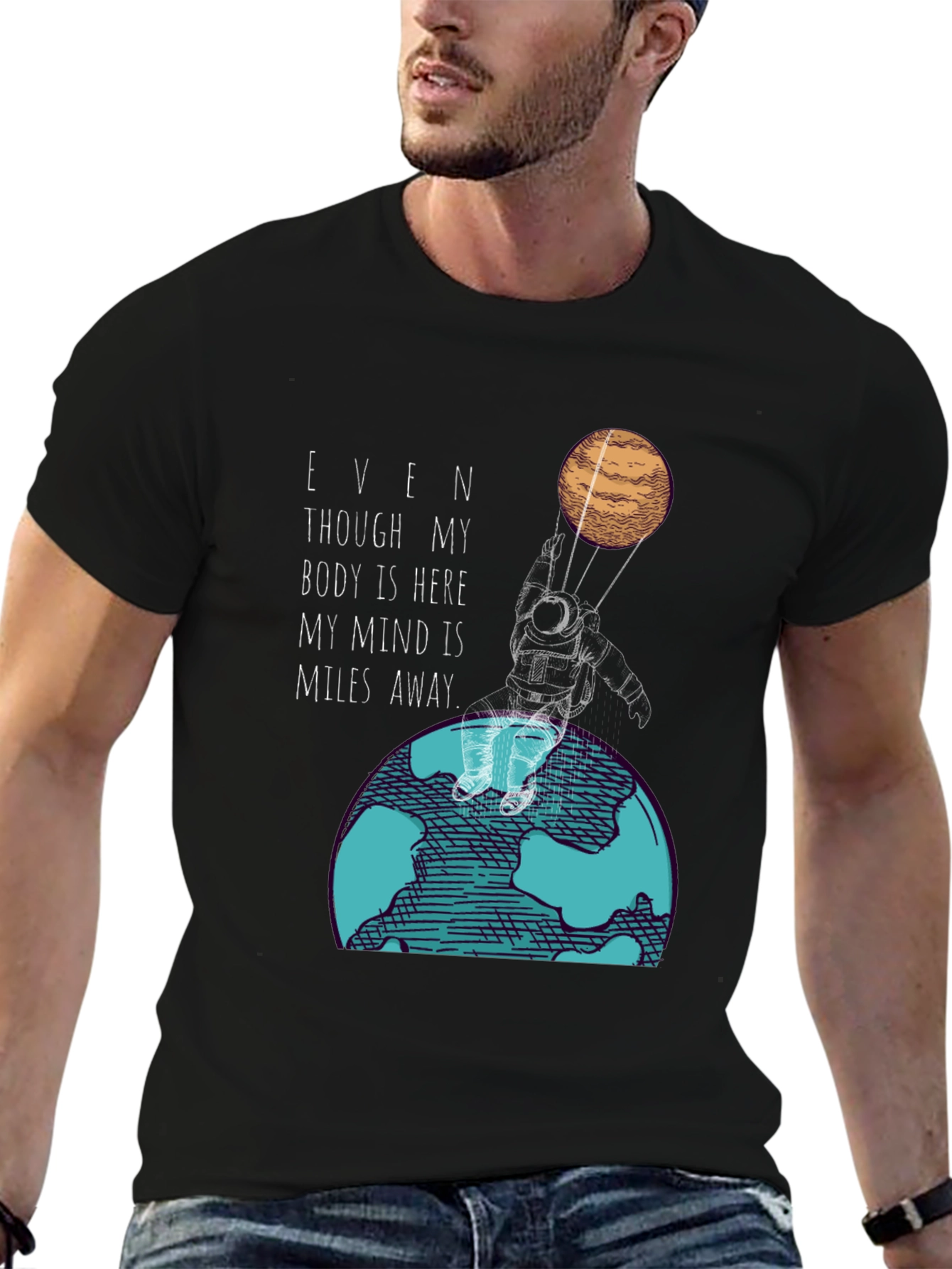 Miles Away Graphic Tee - Astronaut T-Shirt