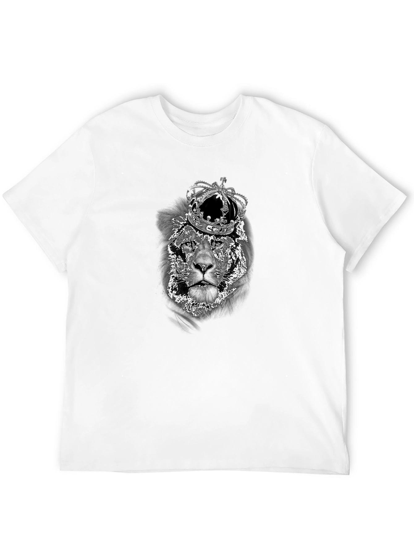 Lion King Graphic Tee - Black Cotton Blend Shirt
