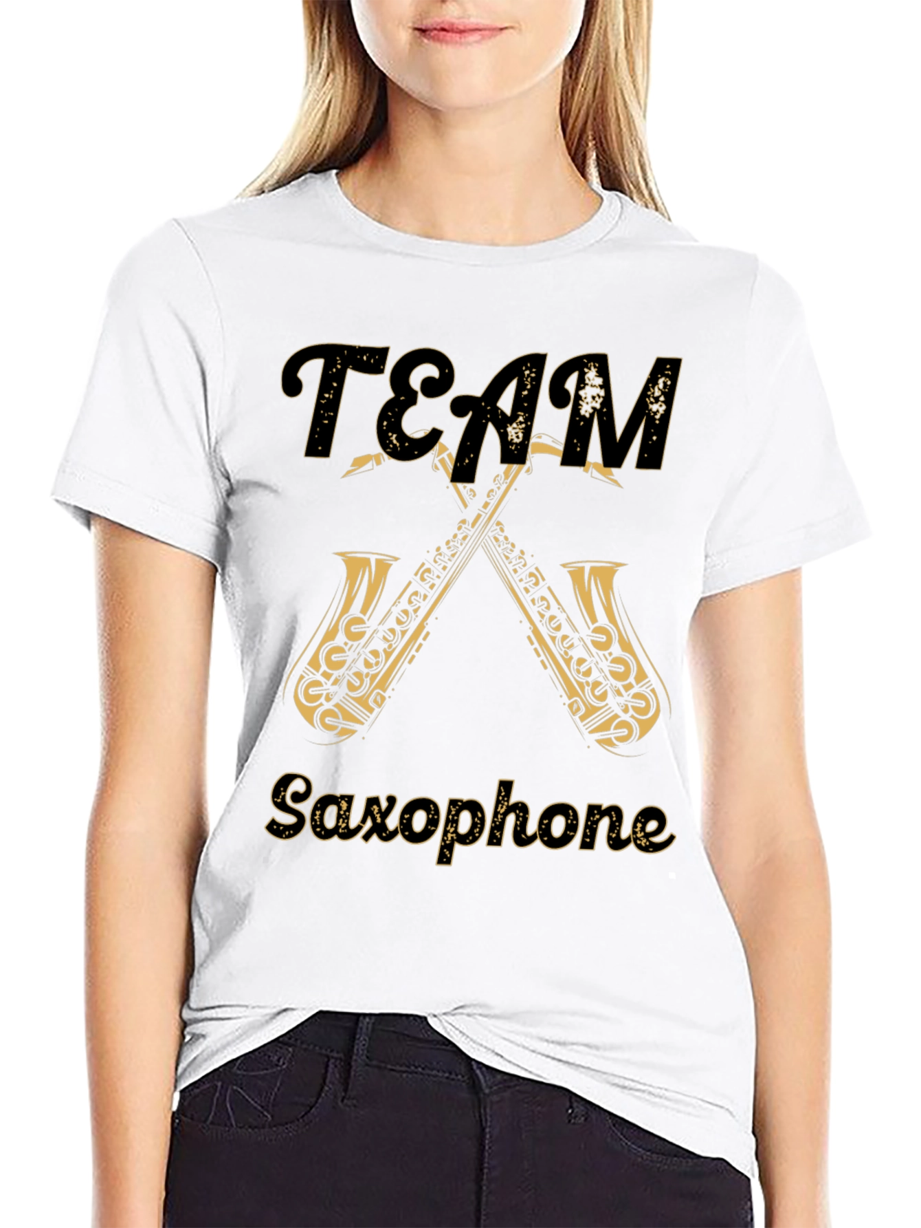 Team Saxophone T-Shirt - Musical Instrument Tee