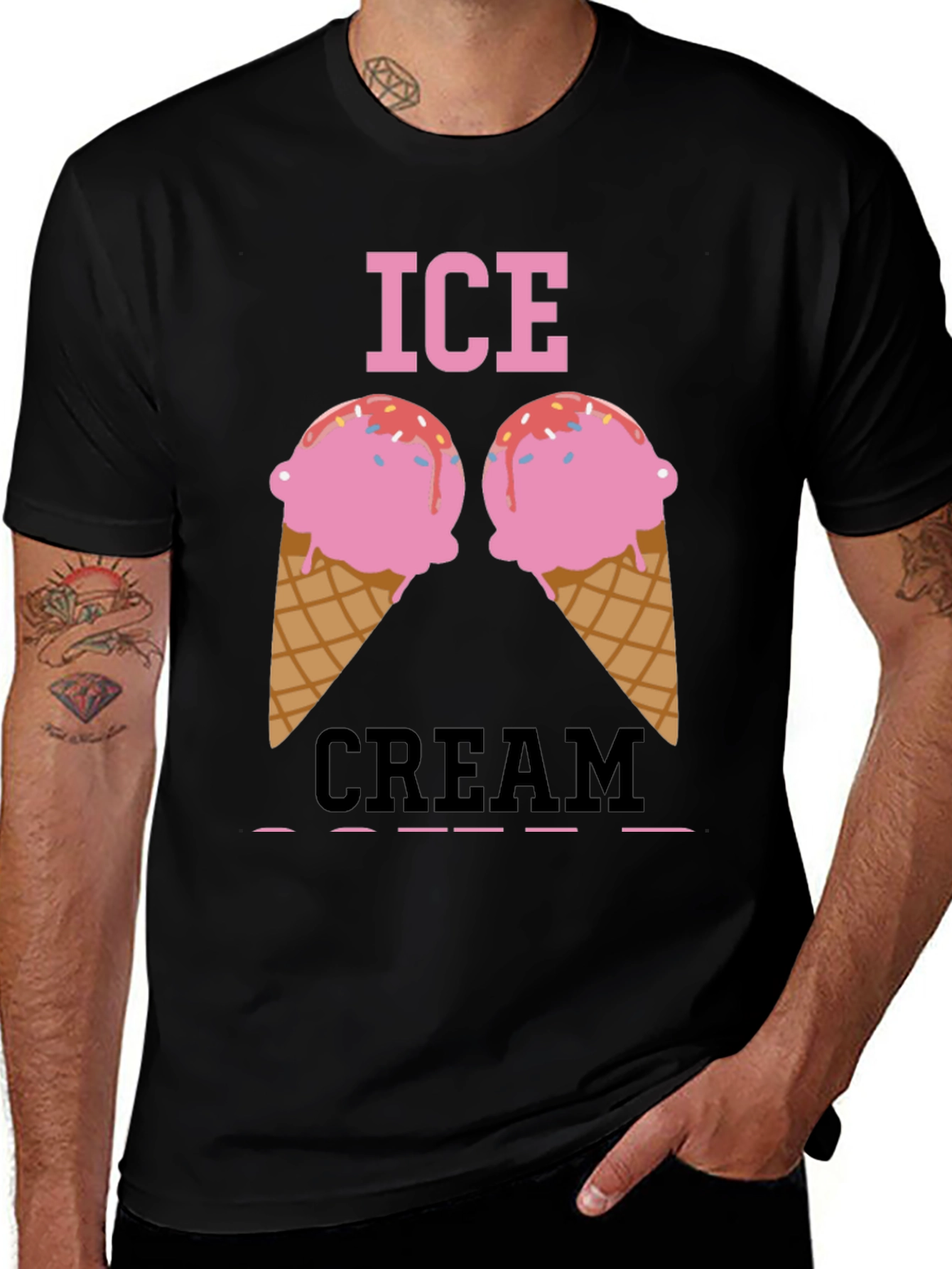 Ice Cream Graphic Tee - Funny Dessert T-Shirt