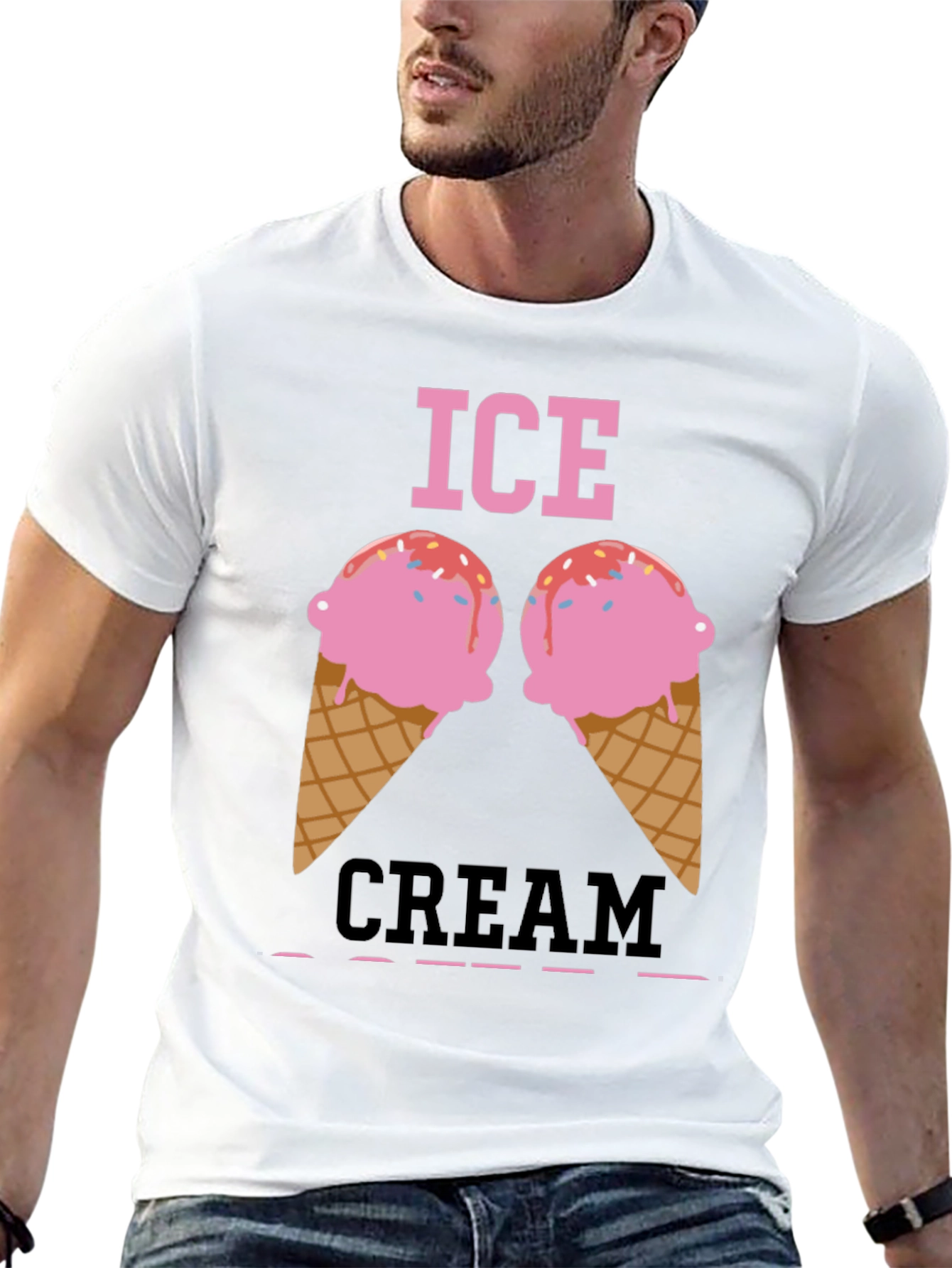 Ice Cream Graphic Tee - Funny Dessert T-Shirt