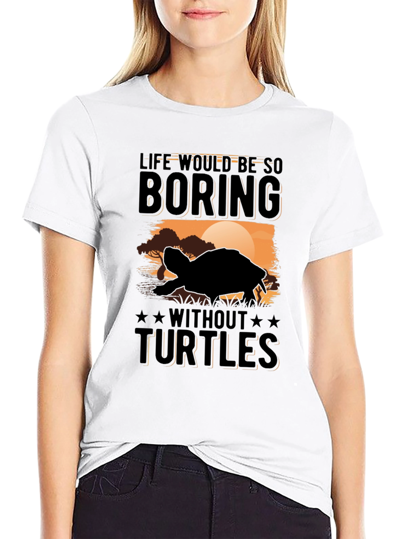 Turtle Graphic Tee - Life Would Be Boring!