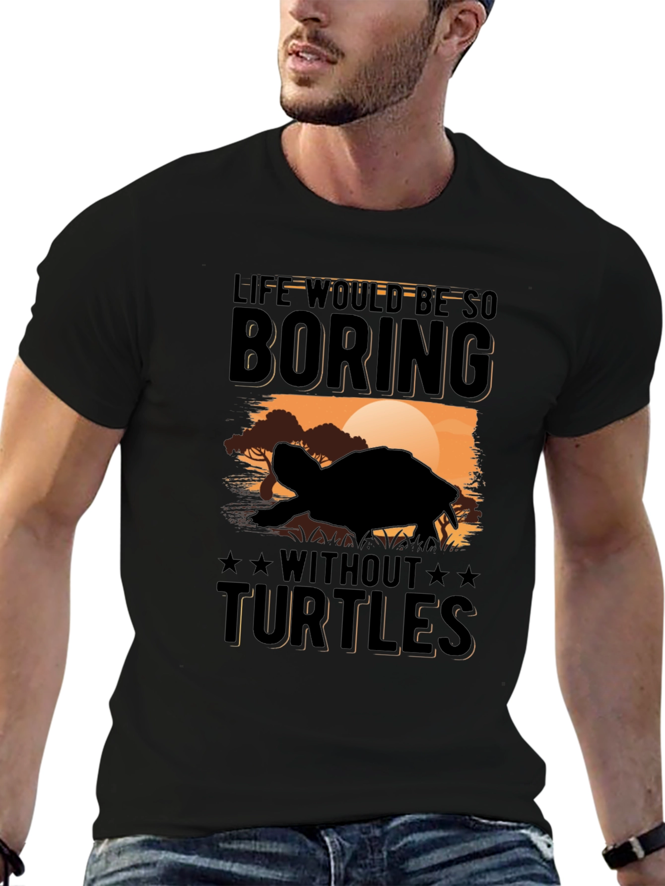 Turtle Graphic Tee - Life Would Be Boring!